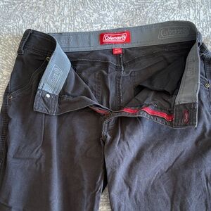 Coleman Charcoal Pants with Crimson Details